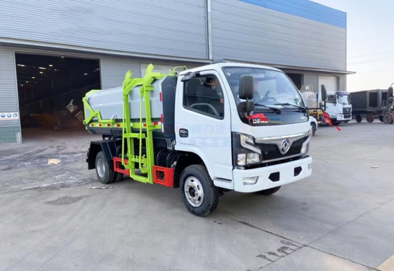 程力挂桶垃圾车_东风多利卡侧装挂桶垃圾车 程力挂桶垃圾车_东风多利卡侧装挂桶垃圾车