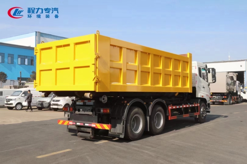 重汽豪沃后双桥25吨勾臂垃圾车 重汽豪沃后双桥25吨勾臂垃圾车