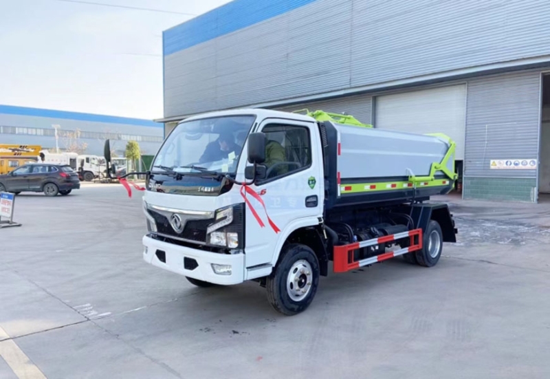 程力挂桶垃圾车_东风多利卡侧装挂桶垃圾车 程力挂桶垃圾车_东风多利卡侧装挂桶垃圾车